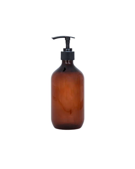 Pump bottle - amber glass (300ml)